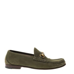 Mocassim Gucci Horsebit Camurça Verde
