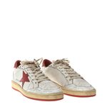 Tenis-Golden-Goose-Ballstar-Branco-e-Vermelho