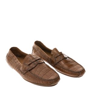 Mocassim Ralph Lauren Couro Exótico Caramelo