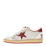 Tenis-Golden-Goose-Ballstar-Branco-e-Vermelho