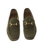Mocassim-Gucci-Horsebit-Camurca-Verde