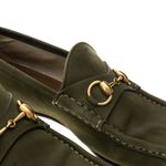 Mocassim-Gucci-Horsebit-Camurca-Verde