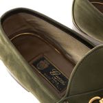 Mocassim-Gucci-Horsebit-Camurca-Verde