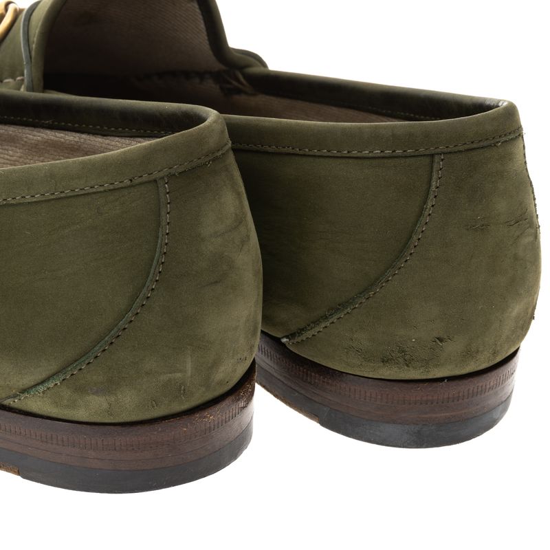 Mocassim-Gucci-Horsebit-Camurca-Verde