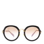 Oculos-Miu-Miu-Redondo-Dourado-e-Preto