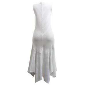 Vestido Mixed Texturizado Branco