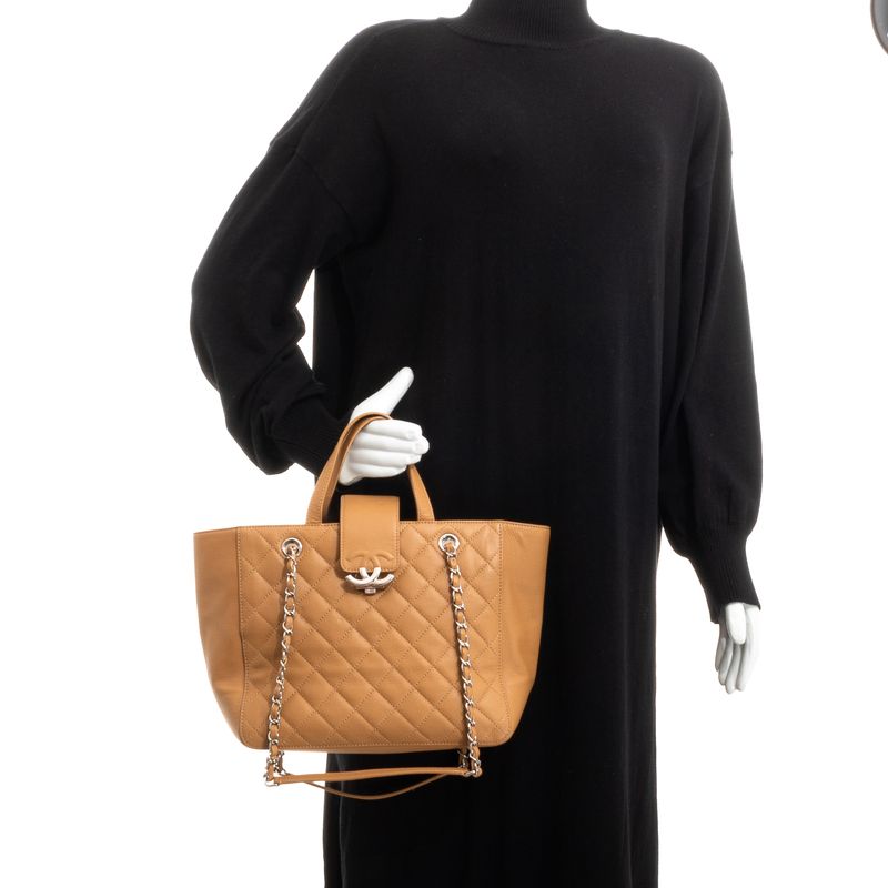 Bolsa-Chanel-CC-Box-Shopping-Tote-Caviar-Caramelo
