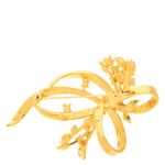 Broche-Vintage-Dourado-Strass-e-Cristais-Azuis