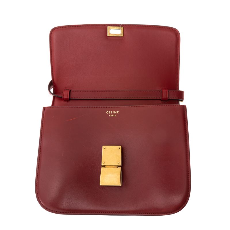 Bolsa-Celine-Classic-Box-Vermelha