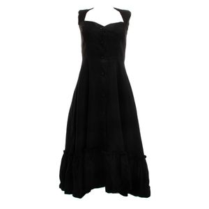 Vestido Gioia Midi Linho Preto