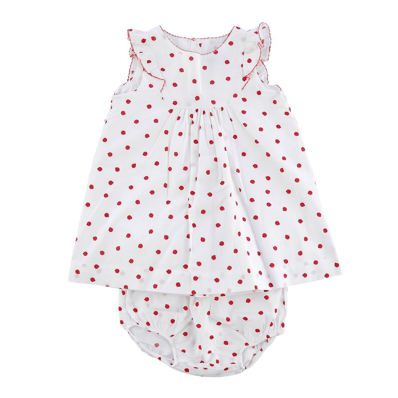 Vestido-Infantil-Jacadi-Paris-Tecido-Estampado-Joaninha-