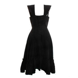 Vestido Gioia Midi Linho Preto