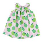 Vestido-Infantil-Jacadi-Paris-Tecido-Rosa-e-Verde