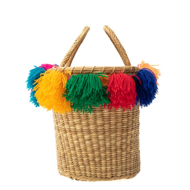 Bolsa-Nannacay-Tote-Palha-e-Pompoms-