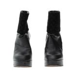 Bota-Louis-Vuitton-Couro-e-Camurca-Preta