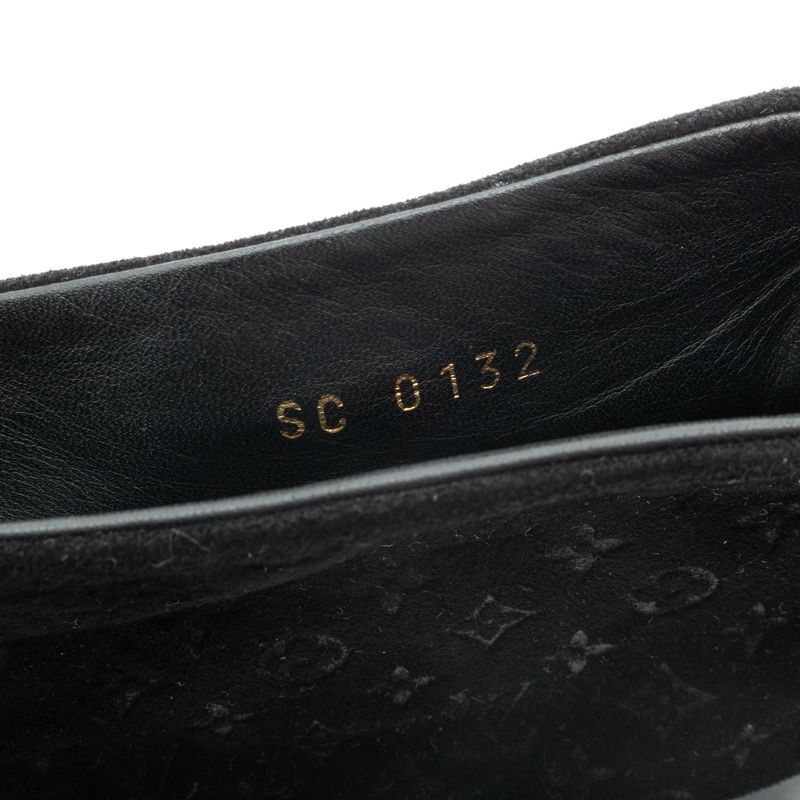 Bota-Louis-Vuitton-Couro-e-Camurca-Preta