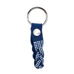Chaveiro-Swarovski-Camurca-Azul-e-Strass