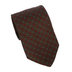 Gravata Ermenegildo Zegna Cinza e Vermelho