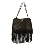 Bolsa-Chanel-Tote-Paris-Dallas-Couro-Envelhecido-Preto