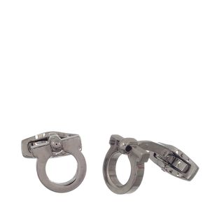 Abotoadura Salvatore Ferragamo Monograma Prateada