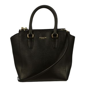 Bolsa Coach Retangular Saffiano Preto