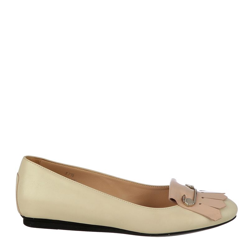 Sapatilha-Tods-Couro-Creme-e-Rosa