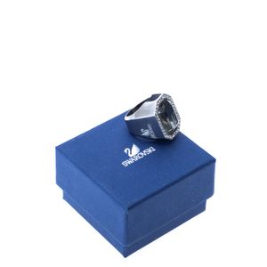 Anel Swarovski Octagonal Chumbo e Cristais