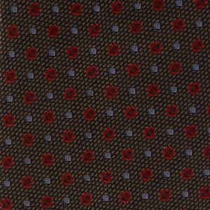 Gravata Ermenegildo Zegna Cinza e Vermelho