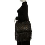 Bolsa-Chanel-Tote-Paris-Dallas-Couro-Envelhecido-Preto
