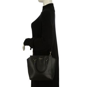 Bolsa Coach Retangular Saffiano Preto