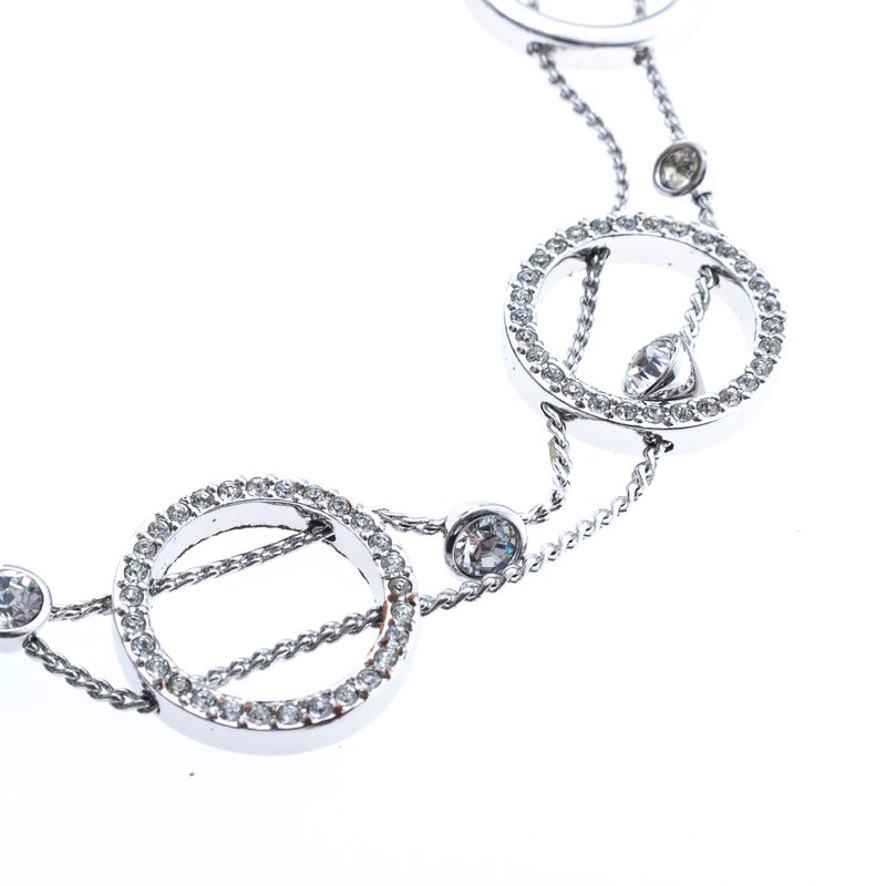 Pulseira-Swarovski-Circulos-e-Cristais-Prateada