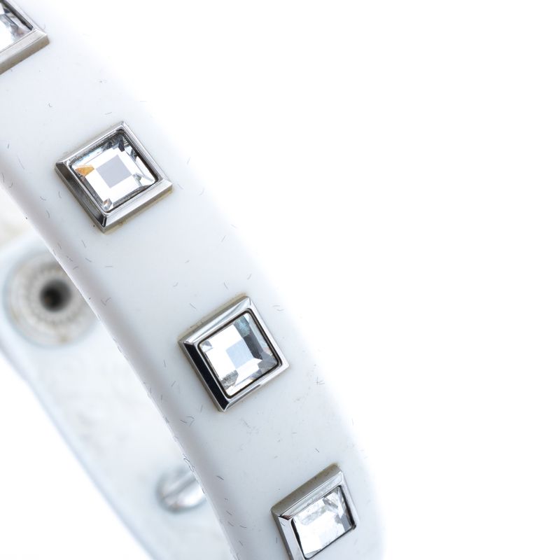 Pulseira-Swarovski-Borracha-Branca-e-Cristais