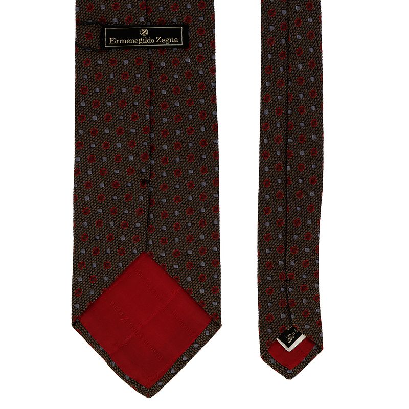 Gravata-Ermenegildo-Zegna-Cinza-e-Vermelho