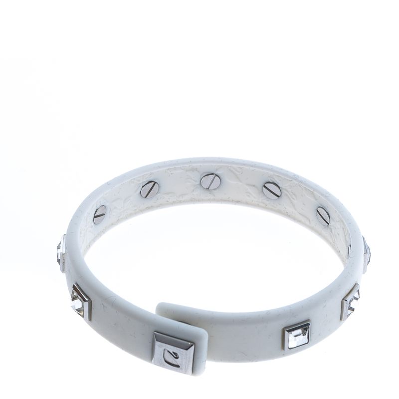 Pulseira-Swarovski-Borracha-Branca-e-Cristais