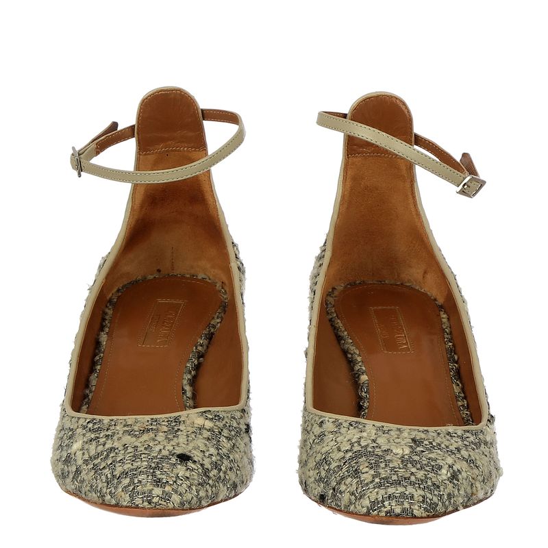 Sapato-Aquazzura-Couro-e-Tecido-Cinza