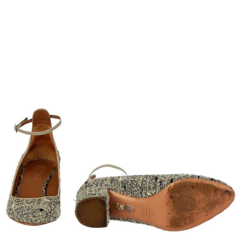 Sapato-Aquazzura-Couro-e-Tecido-Cinza