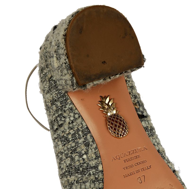 Sapato-Aquazzura-Couro-e-Tecido-Cinza