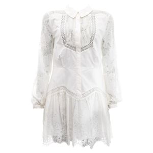 Vestido Self Portrait Rendado Branco