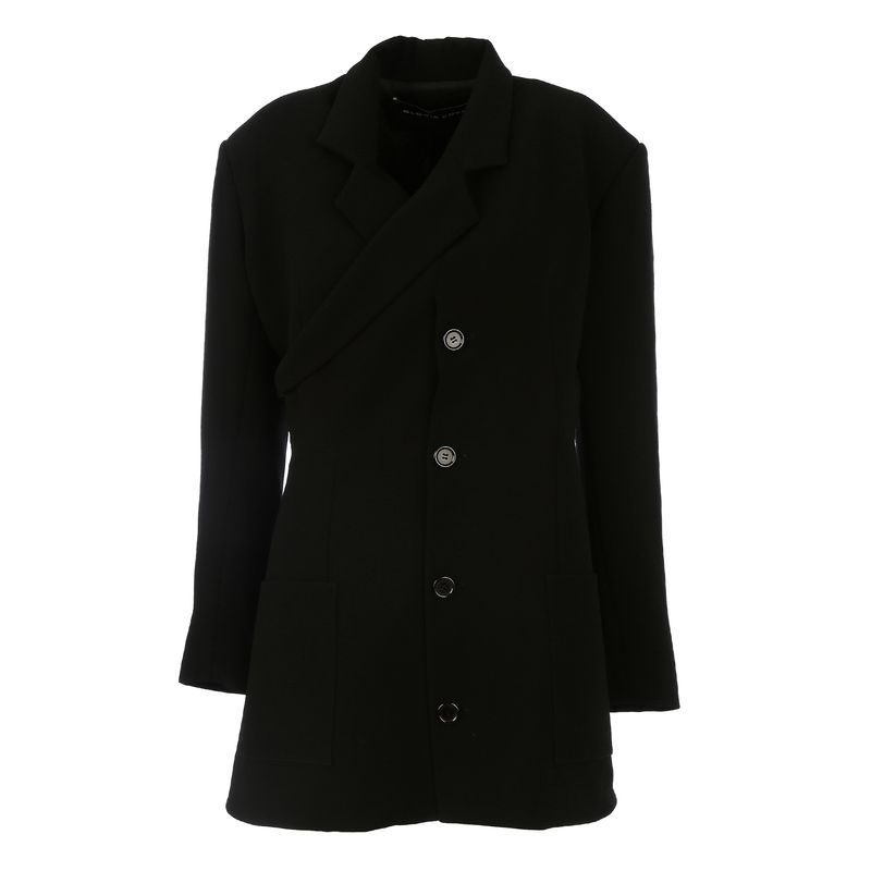Vestido-Gloria-Coelho-Tecido-Botoes-Preto