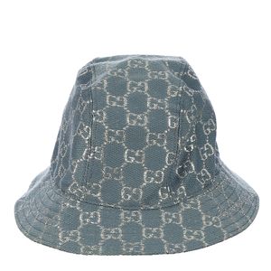 Bucket Hat Gucci Tecido Azul