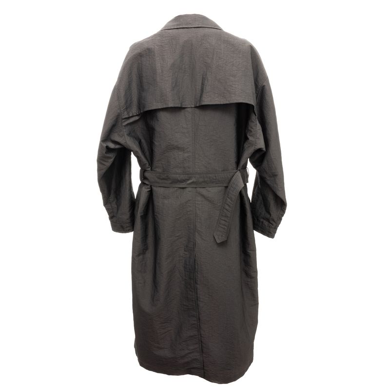 Trench-Coat-Christian-Dior-Vintage-Nylon-Cinza