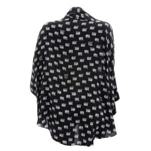 Kimono BLDN Preto Estampa Casinhas