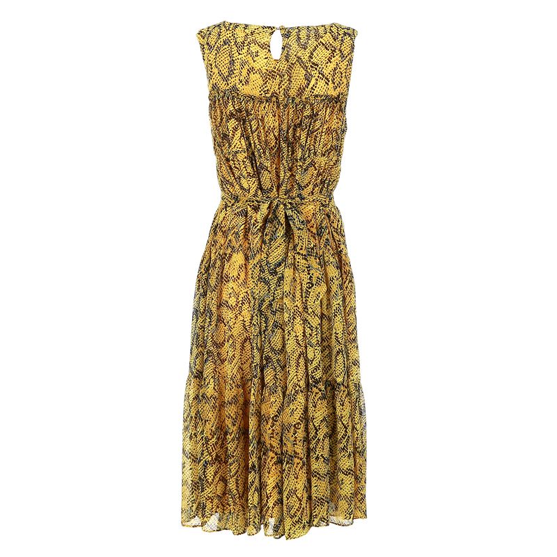 Vestido-Diane-Von-Furstenberg-Tecido-Amarelo-Estampado