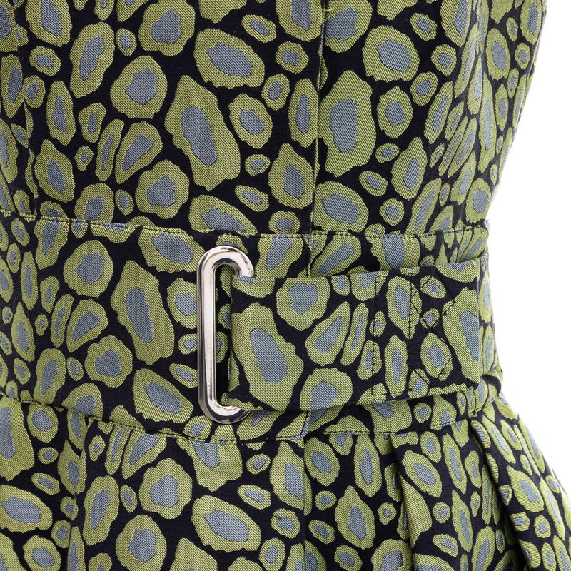 Vestido-Kenzo-Animal-Print-Verde