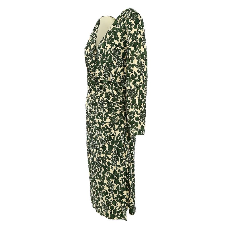 Vestido-Tory-Burch-Tecido-Estampado-Verde-e-Branco