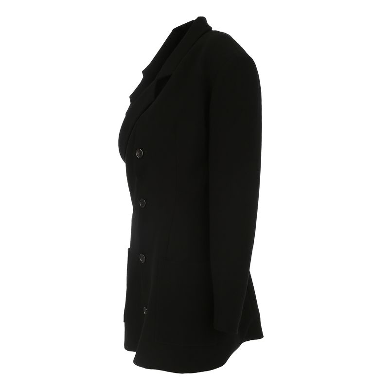 Vestido-Gloria-Coelho-Tecido-Botoes-Preto