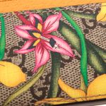 Porta-Cartao-Gucci-Ophidia-GG-Floral-Couro-Mostarda