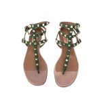 Rasteira-Valentino-Garavani-Rockstud-Verde