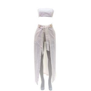 Conjunto Adriana Degreas Top e Short Saia Branco