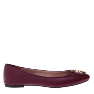 Sapatilha Tory Burch Couro Vinho